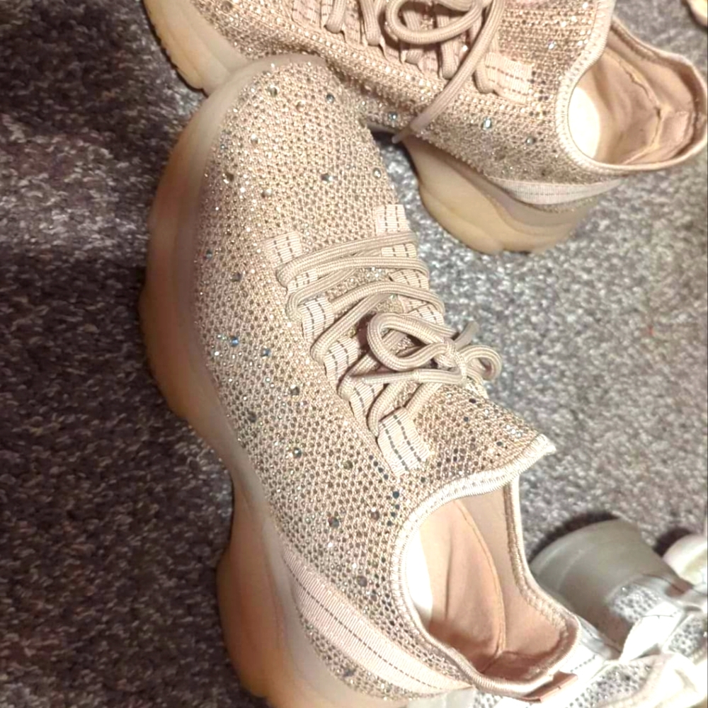 Size 9 rhinestone sneakers